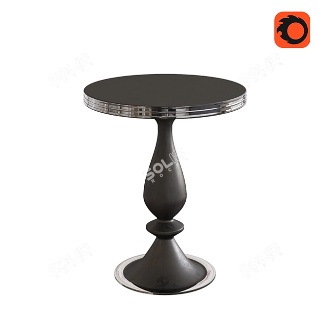 Cantori Gray Aluminum Coffee Table 3D model image 2