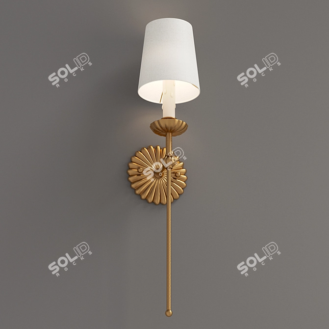 Clove Single Sconce - Elegant Wall Lighting 3D model image 4