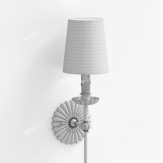 Clove Single Sconce - Elegant Wall Lighting 3D model image 5