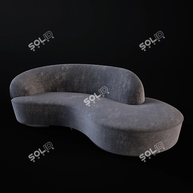 Sleek Sofa: Vladimir Kagan 3D model image 18