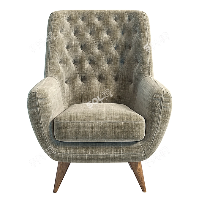 Bertil KAZA Armchair - Sleek and Stylish 3D model image 2