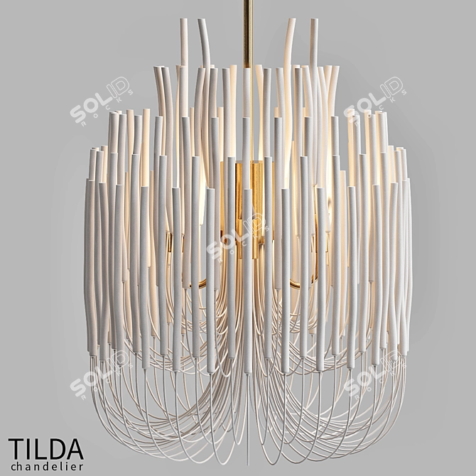 TILDA Chandelier: Elegant Illumination for Any Space 3D model image 1