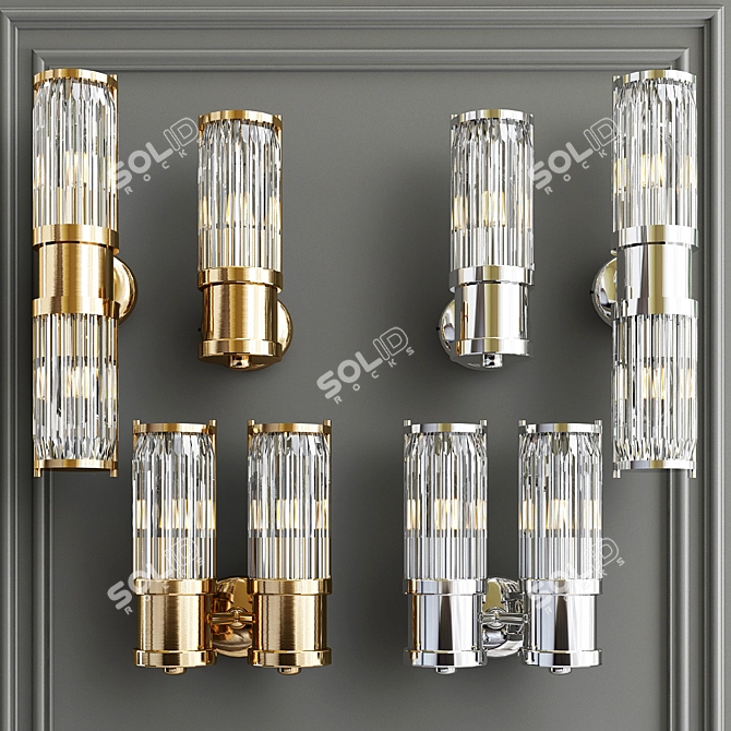 Claridges Wall Lamp: Elegant Lighting Solution 3D model image 1