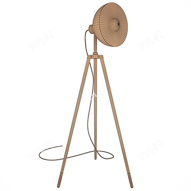 Modern Floor Lamp with 3D Max & Vray Render 3D model image 3