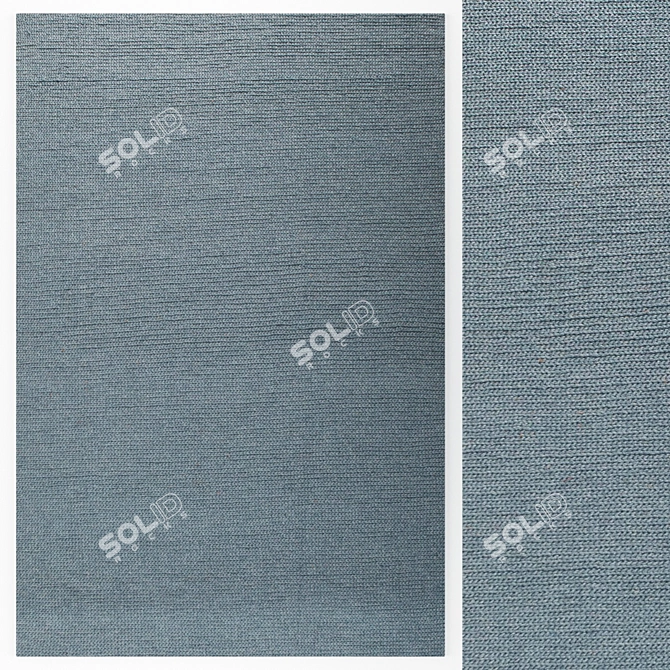 Elegant Crochet Warli Carpet 3D model image 1