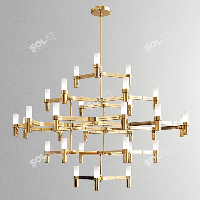 Elegant Illumination: Exclusive Chandelier Collection 3D model image 2