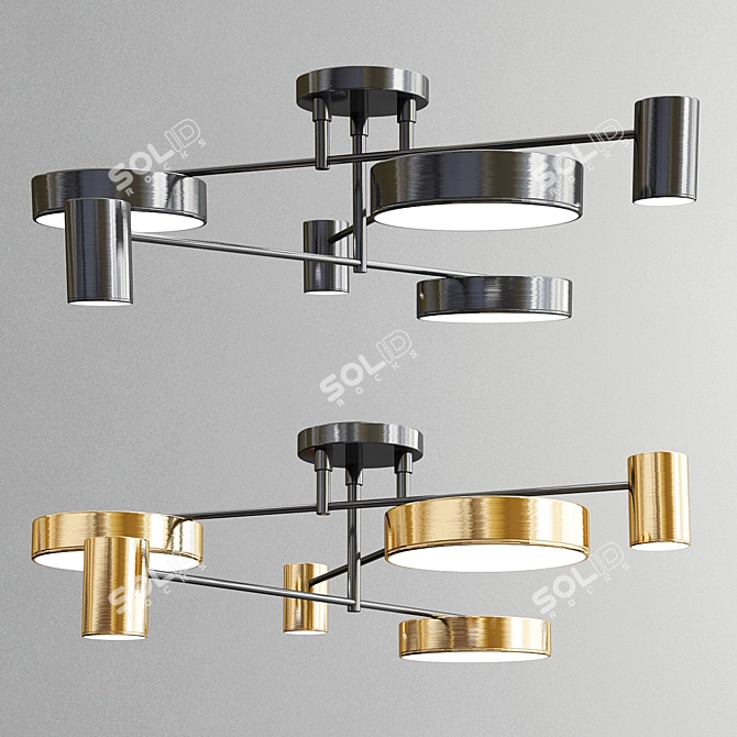 Elegant Illumination: Exclusive Chandelier Collection 3D model image 3