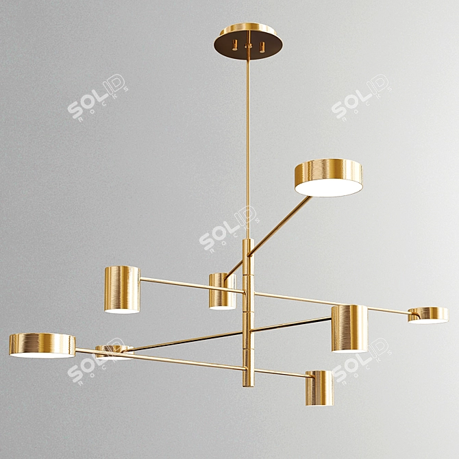 Elegant Illumination: Exclusive Chandelier Collection 3D model image 4