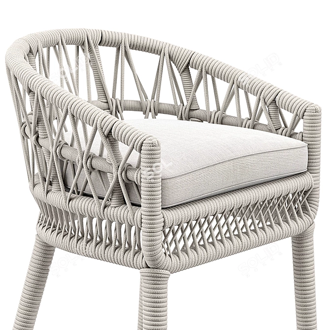 Sunset West Dana Barstool - Stylish, Comfortable, and Versatile 3D model image 3