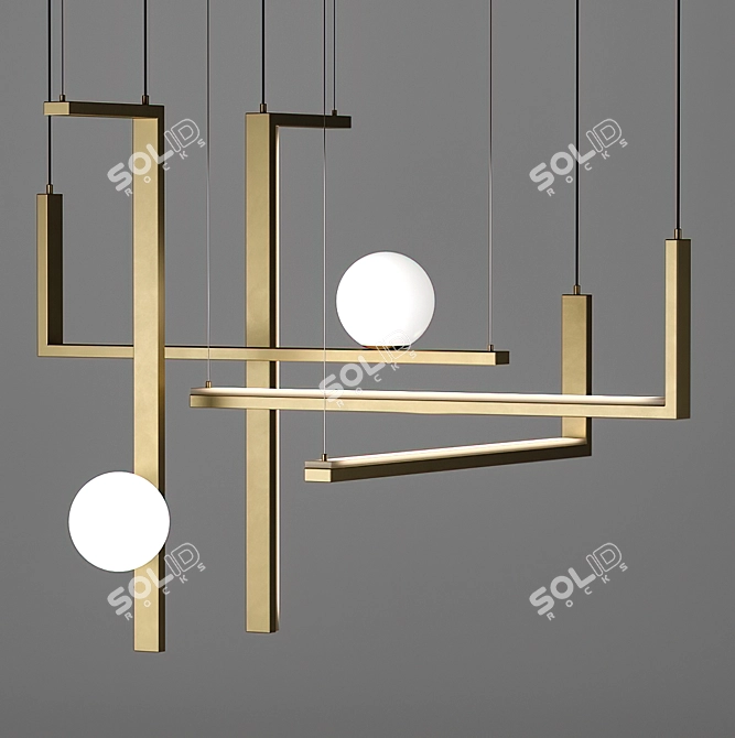 Century Lighting Collection: A, B, C, D & E 3D model image 1