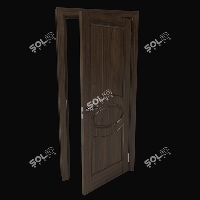 Classic Interior Door - Elegant Design, Perfect Fit 3D model image 4