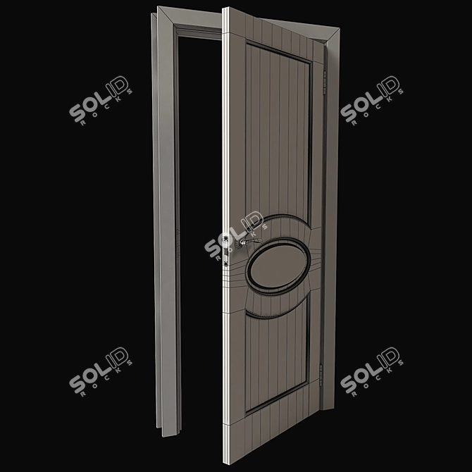 Classic Interior Door - Elegant Design, Perfect Fit 3D model image 5