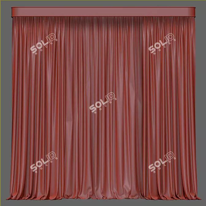 Refined Curtain 568 - Perfect for Elegant Spaces 3D model image 5
