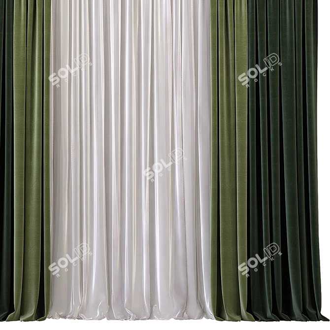 Revamped Curtain 570 3D model image 3