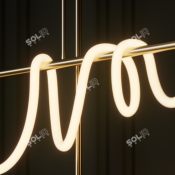 Tracer Loop: Stylish Ceiling Lamp 3D model image 5
