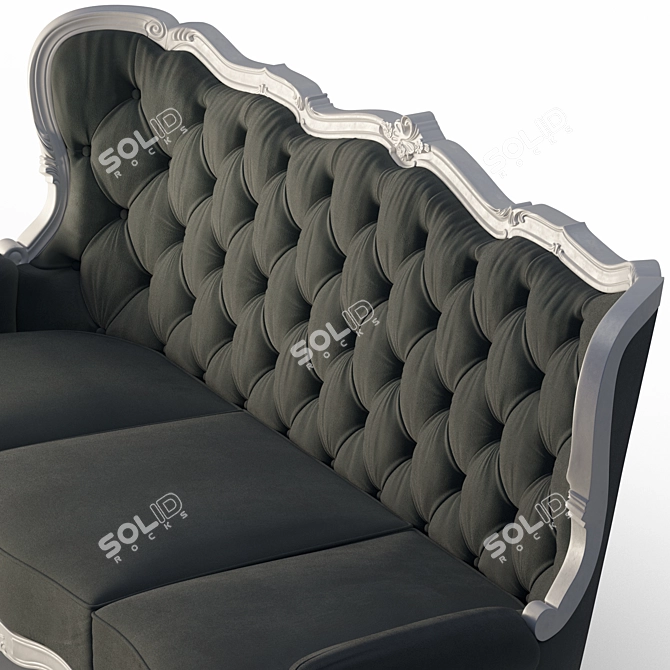 Elegant Classimo Sofa: 3D Model 3D model image 3