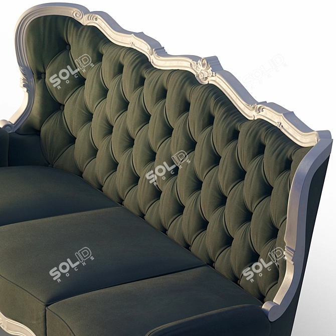 Elegant Classimo Sofa: 3D Model 3D model image 8