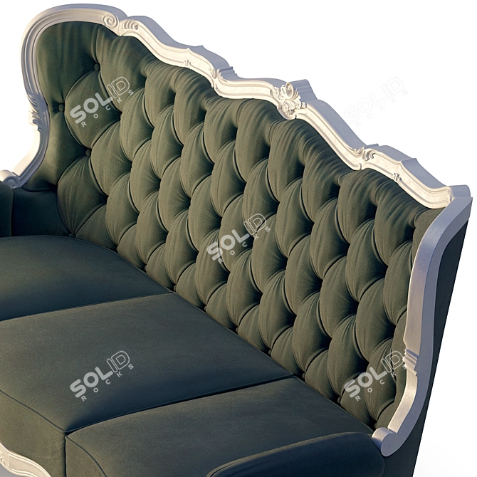 Elegant Classimo Sofa: 3D Model 3D model image 14