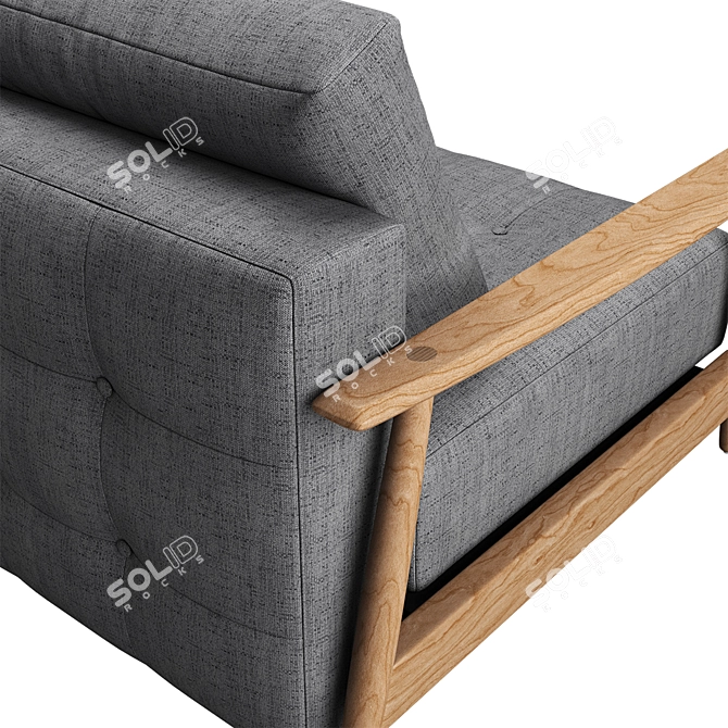 Una Modern Sofa: Compact and Stylish 3D model image 3