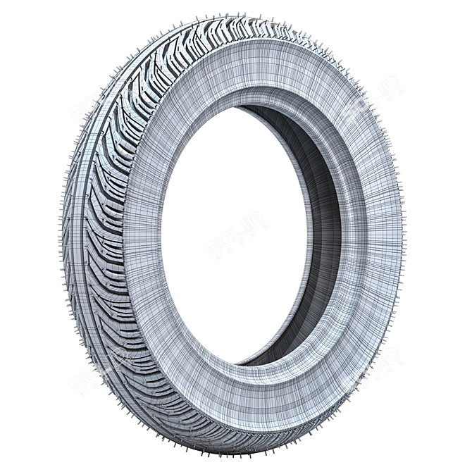 3DMax Bike Tire Tread Pyramids 3D model image 4