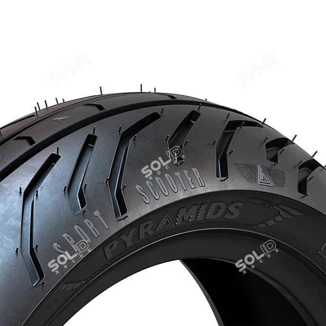 Bike Tread Pyramids: Enhanced Performance for Your Ride 3D model image 4