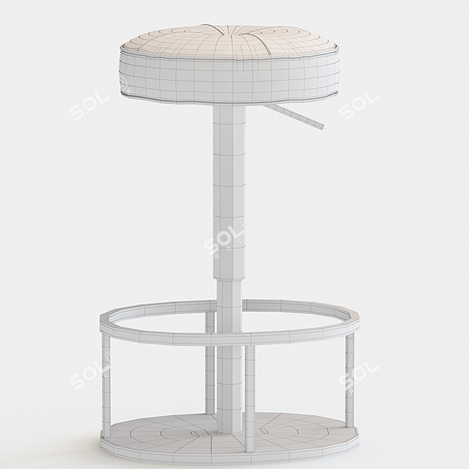 Modern Thibault Bar Stool 3D model image 3