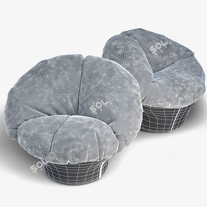 D3CO Twelve: Stylish Bamboo Armchairs 3D model image 4