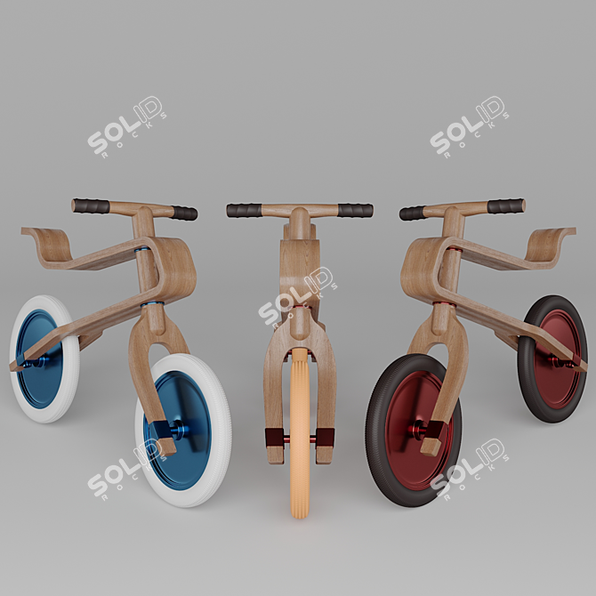 Title: Brum Brum Balance Bike 3D model image 1