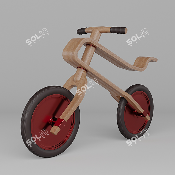 Title: Brum Brum Balance Bike 3D model image 2