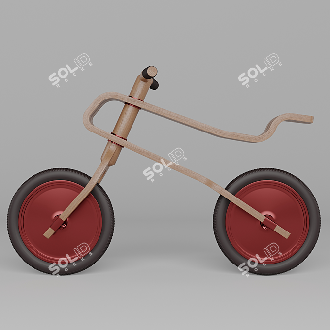 Title: Brum Brum Balance Bike 3D model image 3