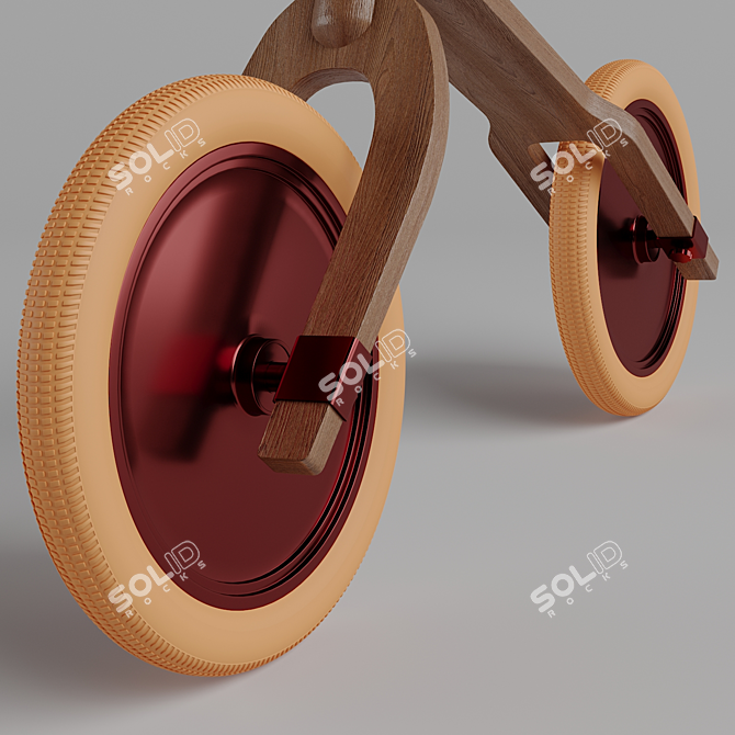 Title: Brum Brum Balance Bike 3D model image 4