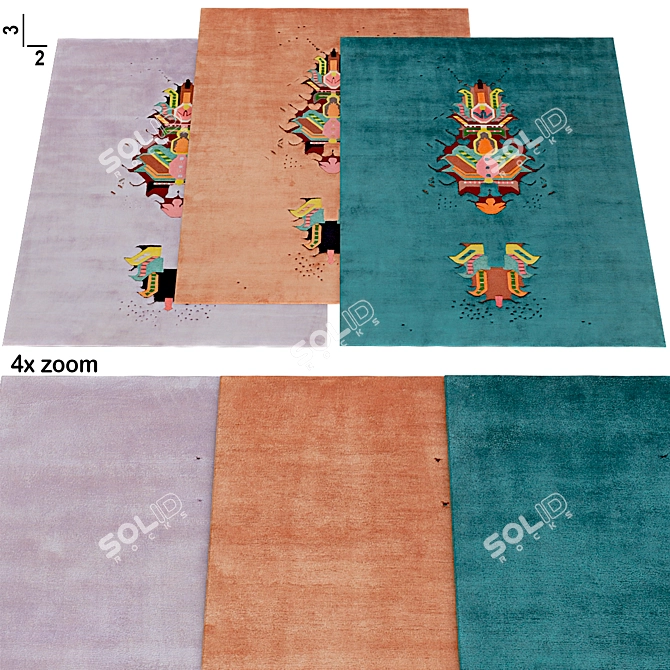 Cosmic Chic: CC Tapis Carpet 3D model image 1