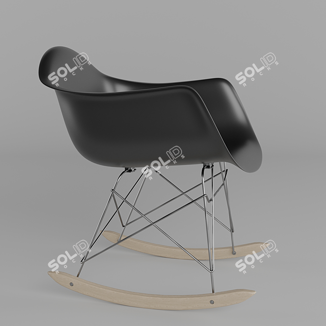 Title: Elegant Leon Rack with High-back Chair Design 3D model image 4