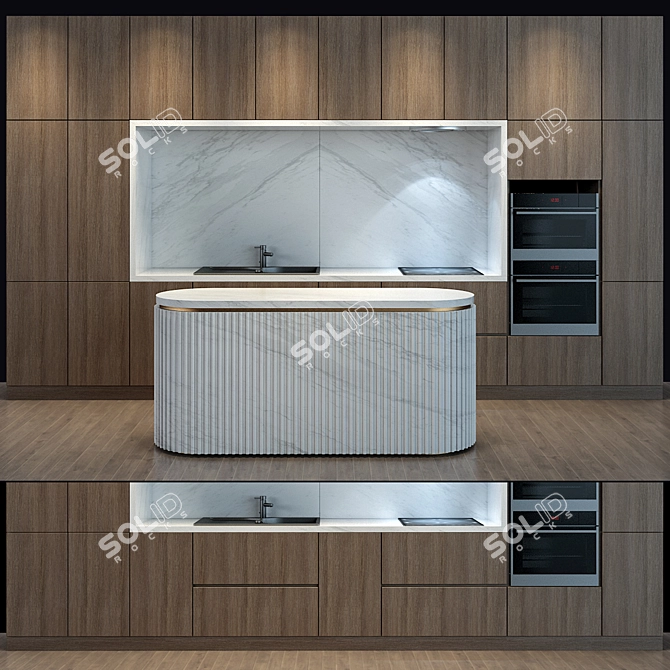 Kitchen Bliss: Heavenly Delights 3D model image 1