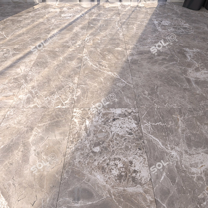 Elegant Greige Marble Flooring 3D model image 1