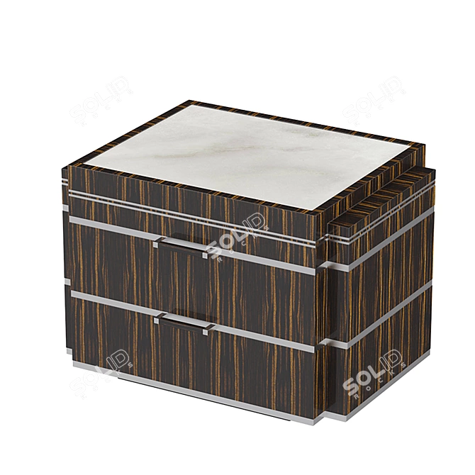 Luxury Pollaro YF108 Bedside Table 3D model image 3