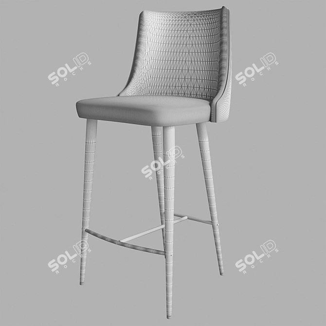 Nobel H-1 Chair Bar: Stylish and Ergonomic Seating 3D model image 3