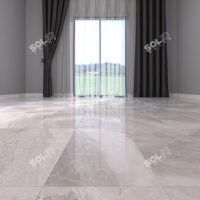 Alpin Grey Marble Floor: Multi-Texture, High-Definition, Corona & Vray 3D model image 2