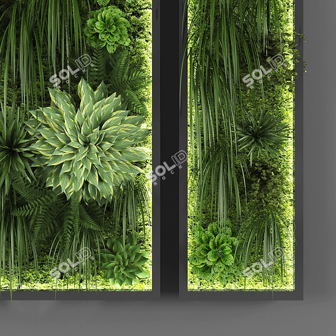 Green Oasis Vertical Garden 3D model image 2