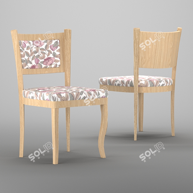 Cottage Bliss Chair 3D model image 1