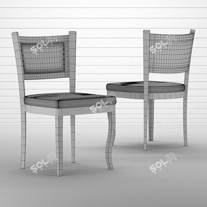 Cottage Bliss Chair 3D model image 2