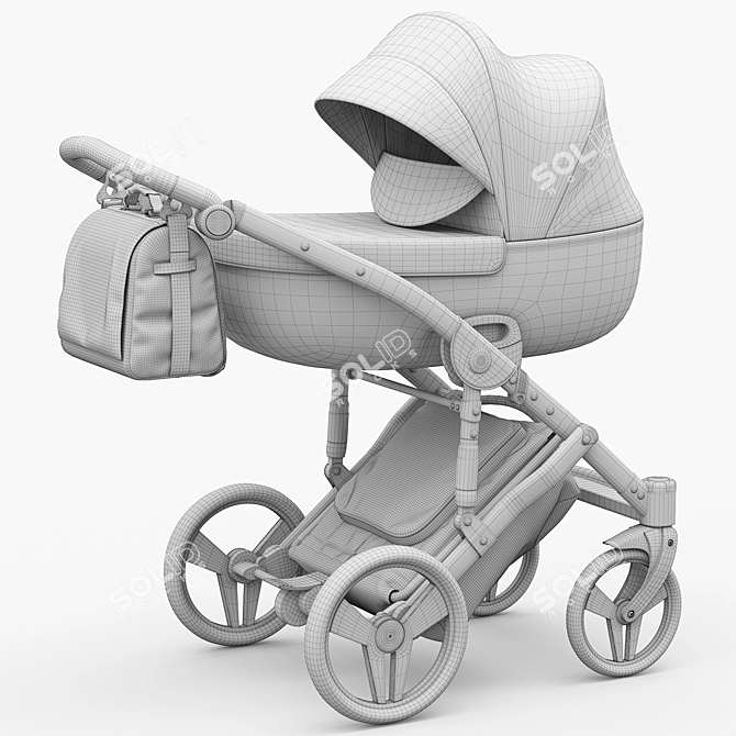 Versatile Junama Enzo Go Stroller 3D model image 4