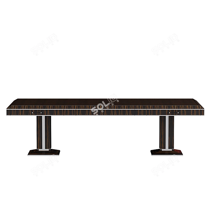 Luxurious Pollaro Large Desk by Sander Sinot 3D model image 3