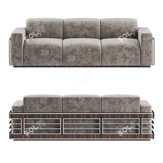 Luxury Pollaro Sofa YF103: Modern Elegance 3D model image 2