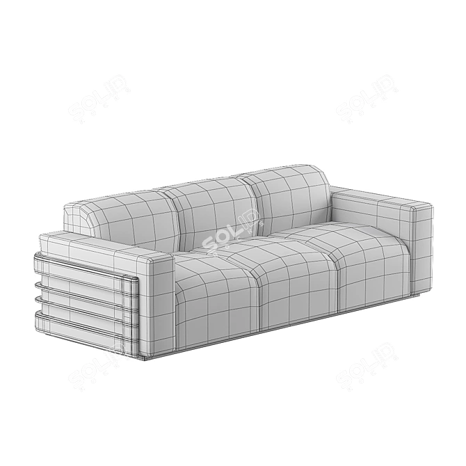 Luxury Pollaro Sofa YF103: Modern Elegance 3D model image 4