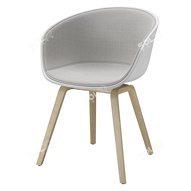 HAY AAC 22 - Modern V-Ray Chair 3D model image 2