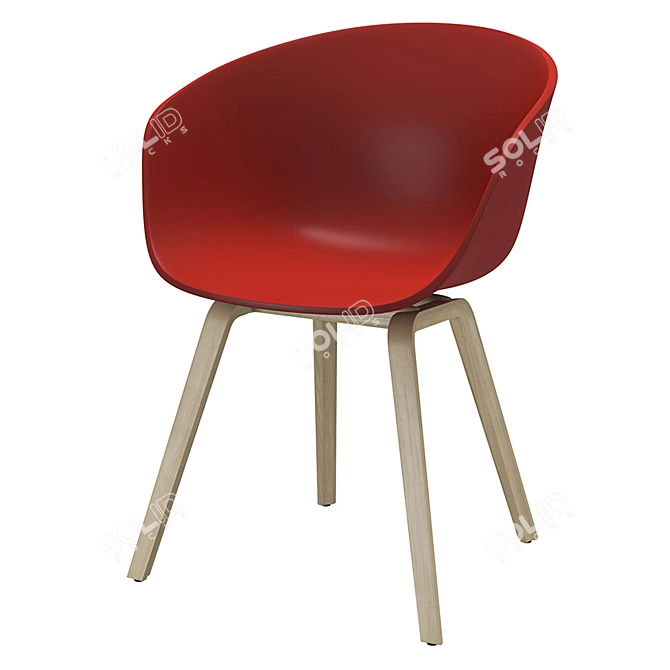 HAY AAC 22 - Modern V-Ray Chair 3D model image 3