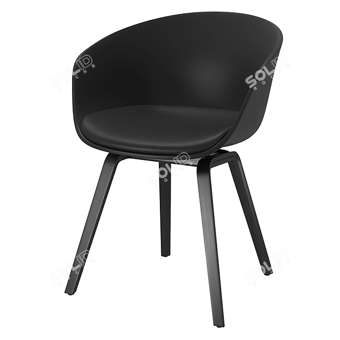 HAY AAC 22 - Modern V-Ray Chair 3D model image 4