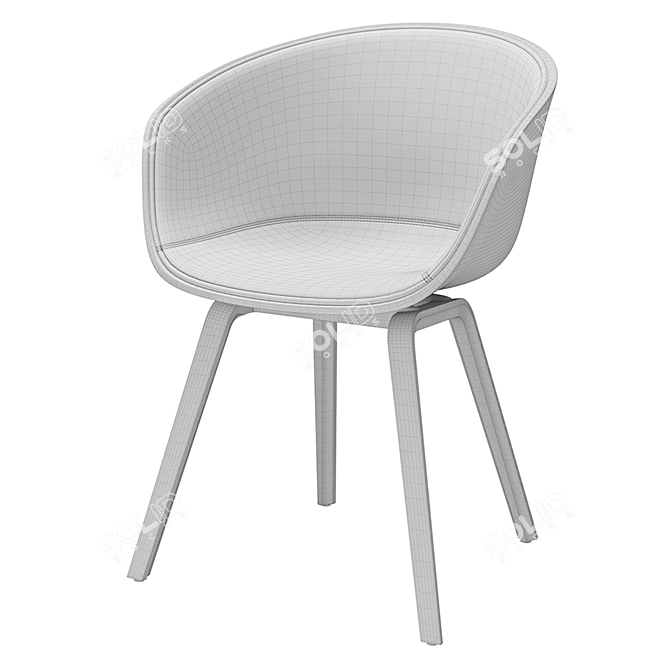 HAY AAC 22 - Modern V-Ray Chair 3D model image 5