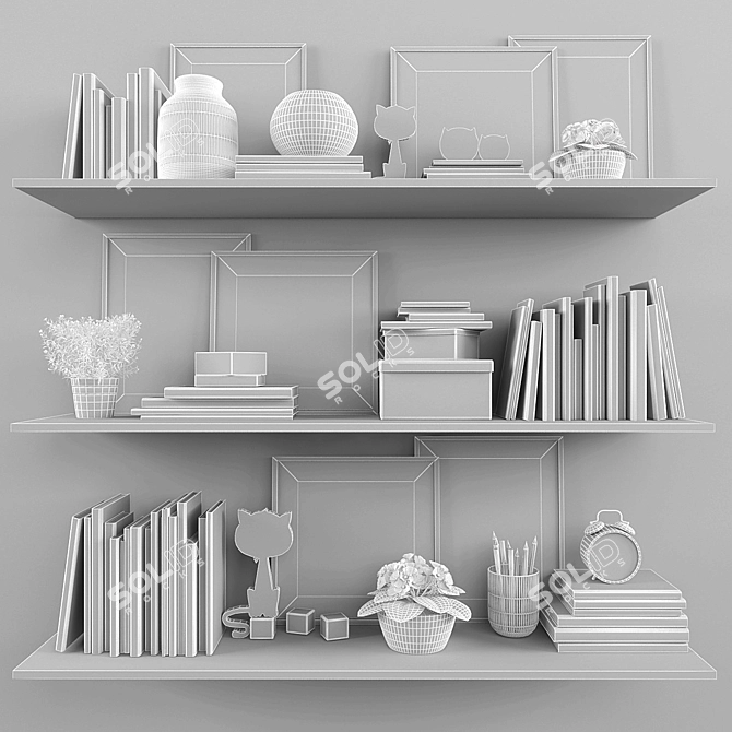 Elegant Decor Set - 49 3D model image 3